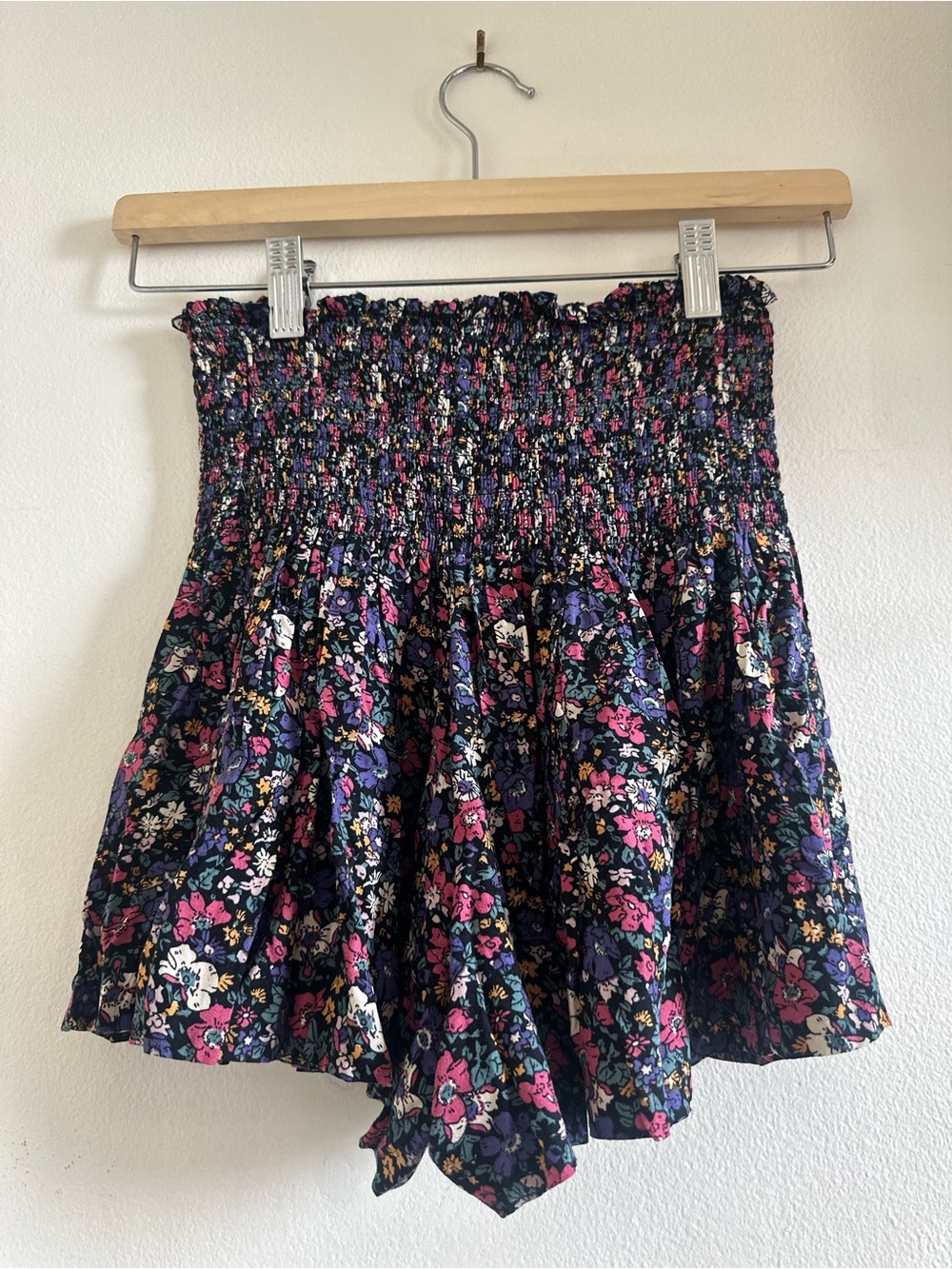 NATURAL LIFE Floral Skort with Pink & Purple Accents